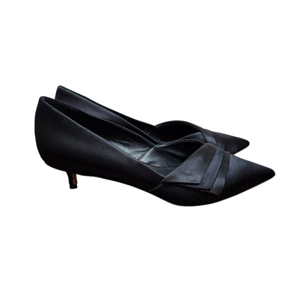 Something Bleu Brenna Kitten Heel HANDCRAFTED IN ITALY BY ARTISAN SHOEMAKERS - Picture 3 of 15